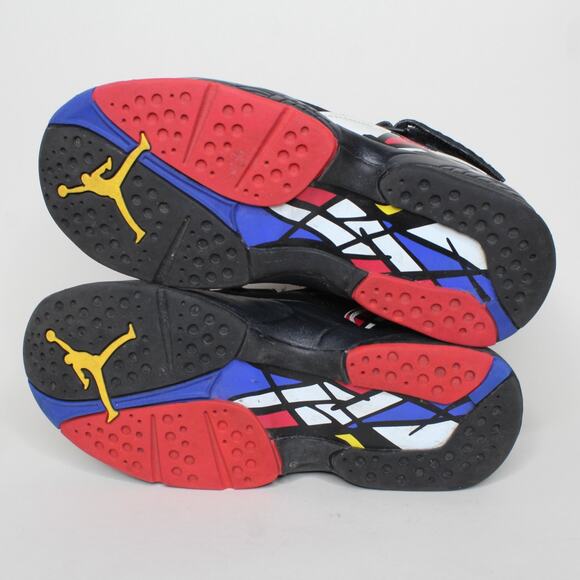 Nike Air Jordan 8 Retro Playoff Black Blue Red 305368-062 Youth Size 5Y - Picture 6 of 7